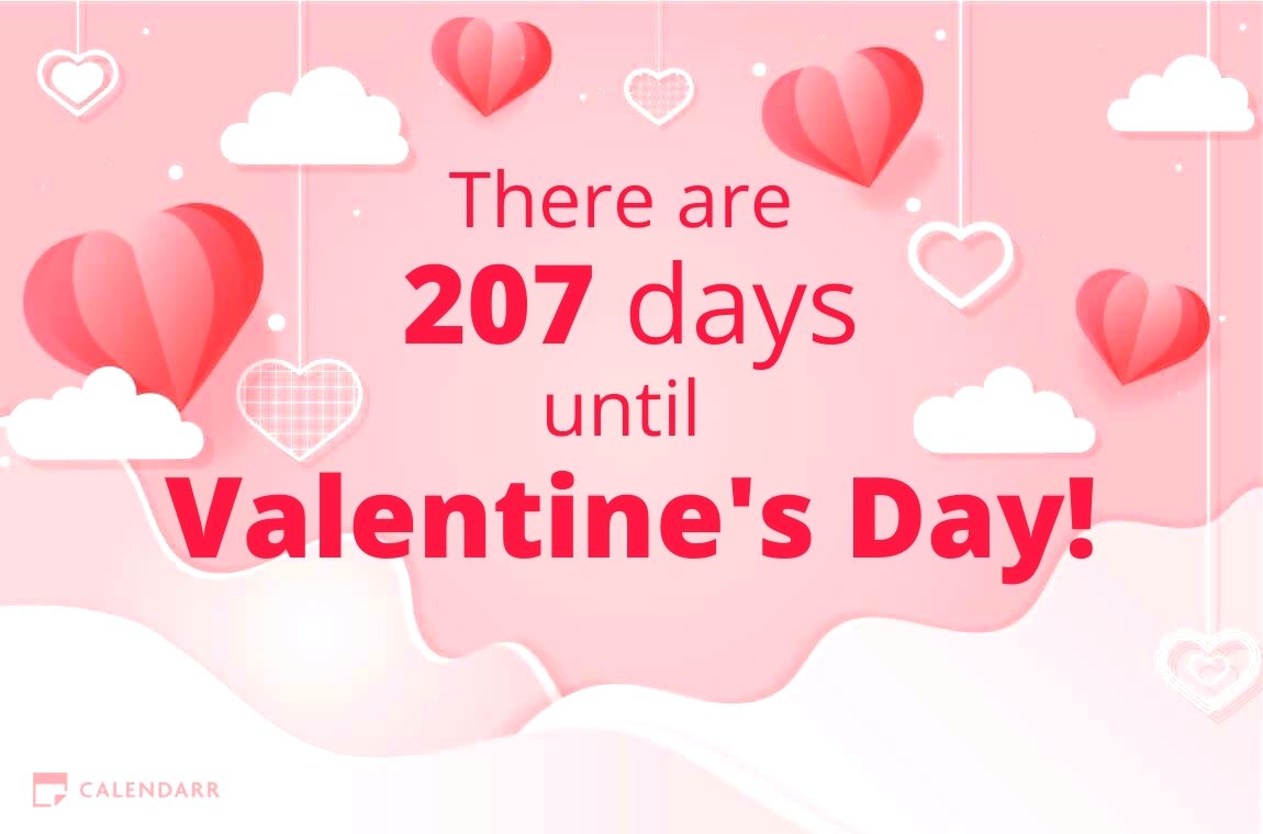 How many days until Valentine's Day Calendarr