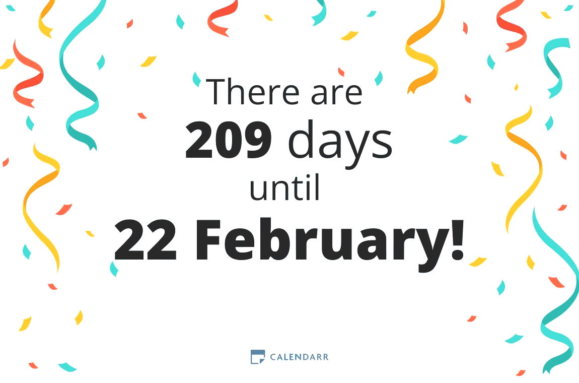 How many days until 22 February - Calendarr