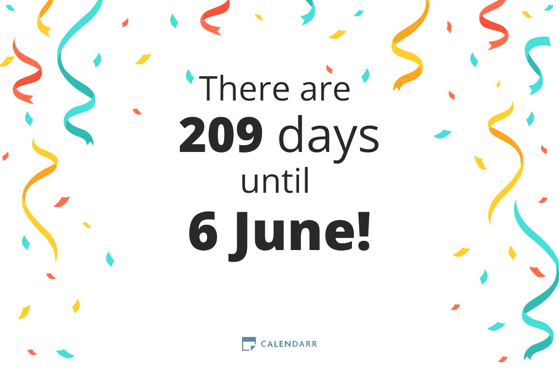 How many days until 6 June - Calendarr