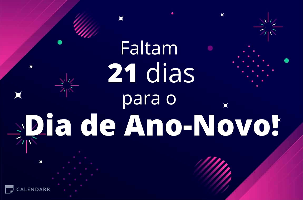 Descobre quantos dias faltam para  o Dia de Ano-Novo - Calendarr