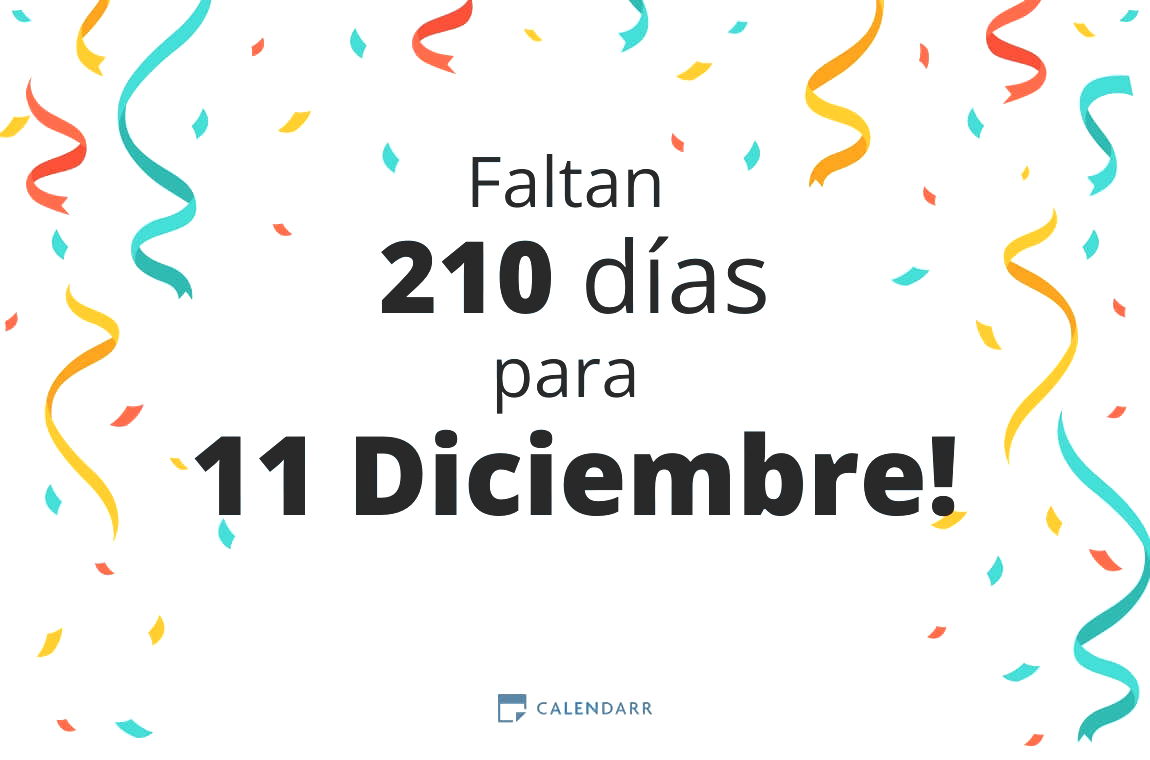Descubre cuántos días faltan para 11 Diciembre - Calendarr