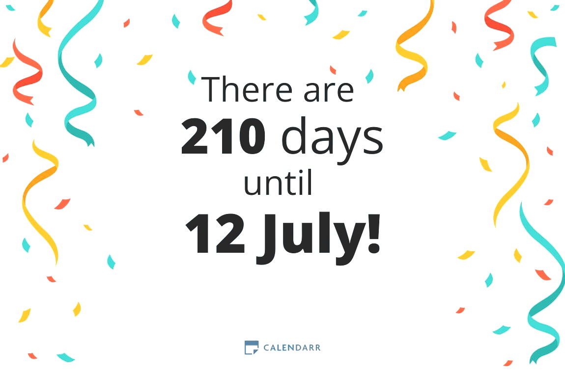 How many days until 12 July - Calendarr