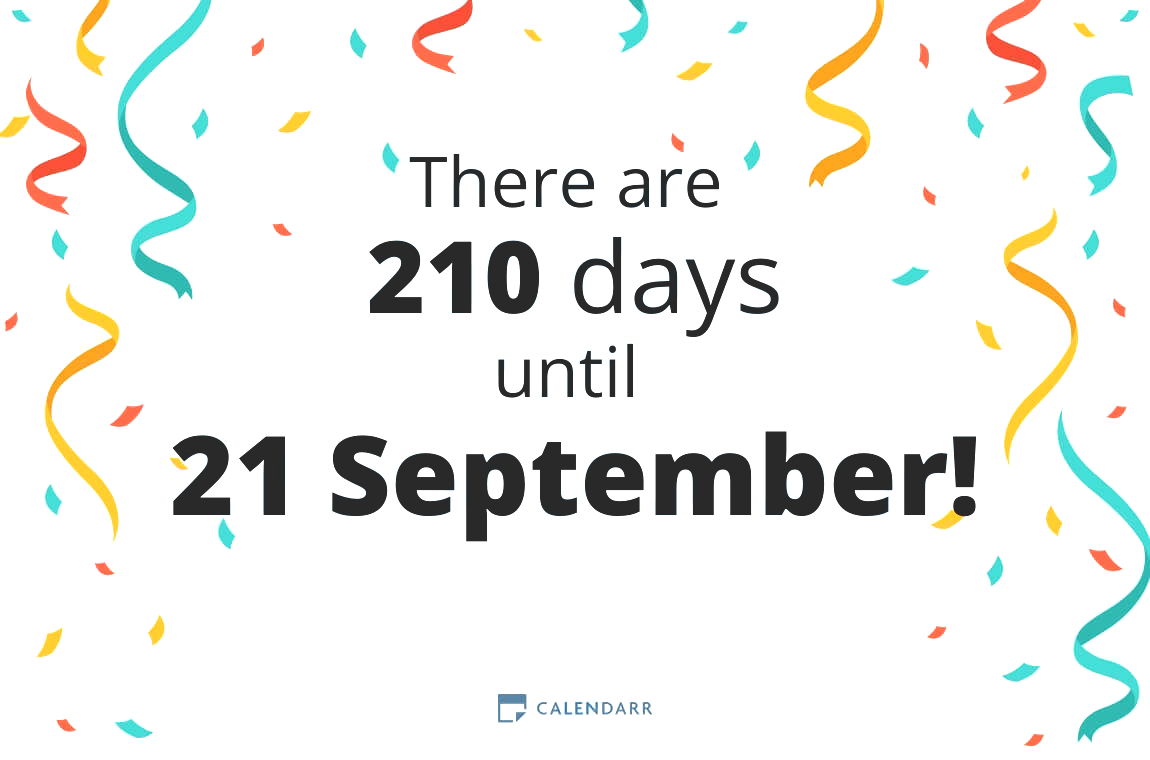 How many days until 21 September - Calendarr