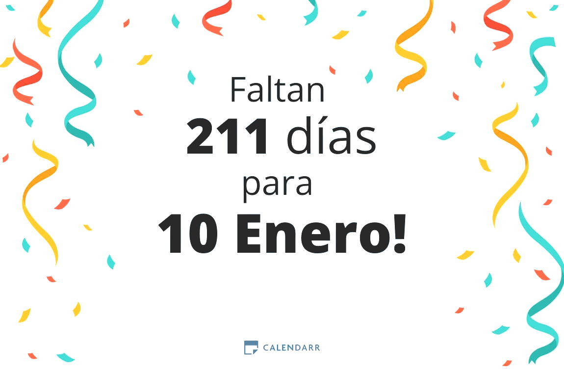 Descubre cuántos días faltan para 10 Enero - Calendarr