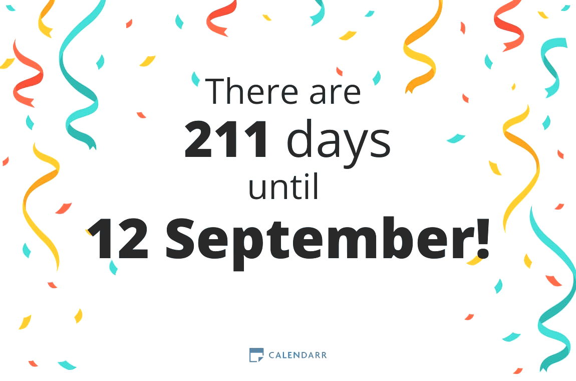 How many days until 12 September - Calendarr