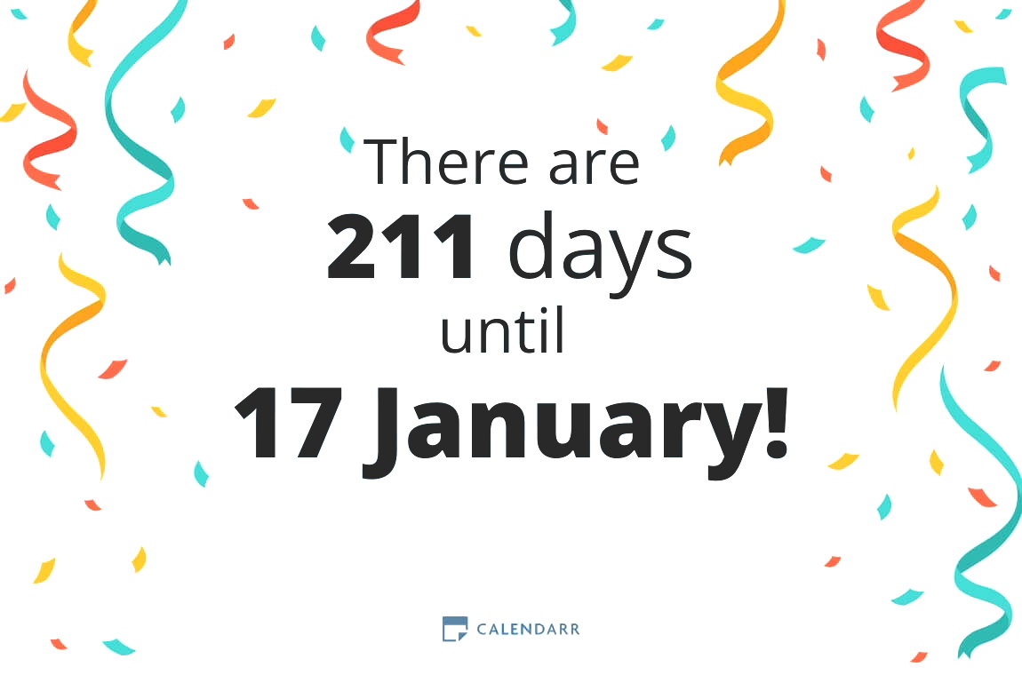 How many days until 17 January - Calendarr