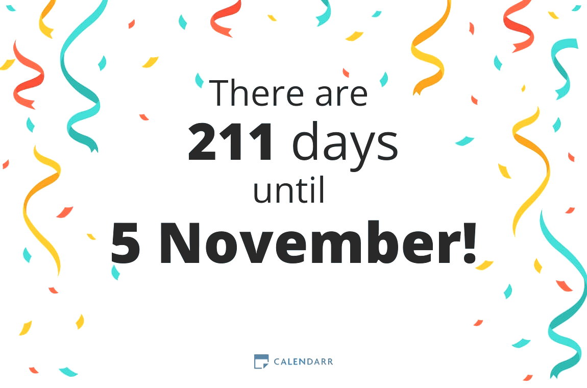 How many days until 5 November - Calendarr