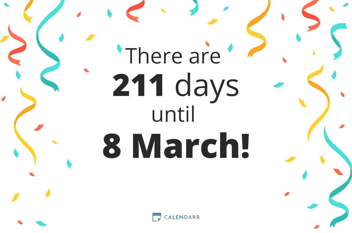 How many days until 8 March - Calendarr