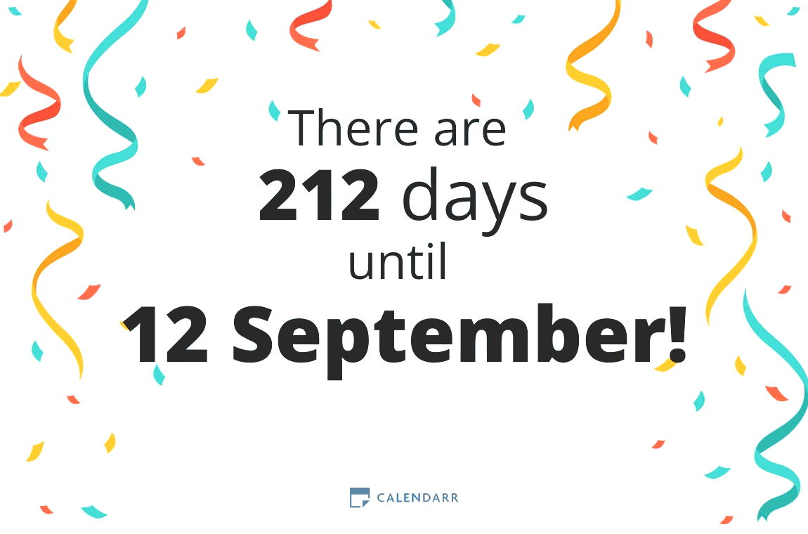 How many days until 12 September - Calendarr