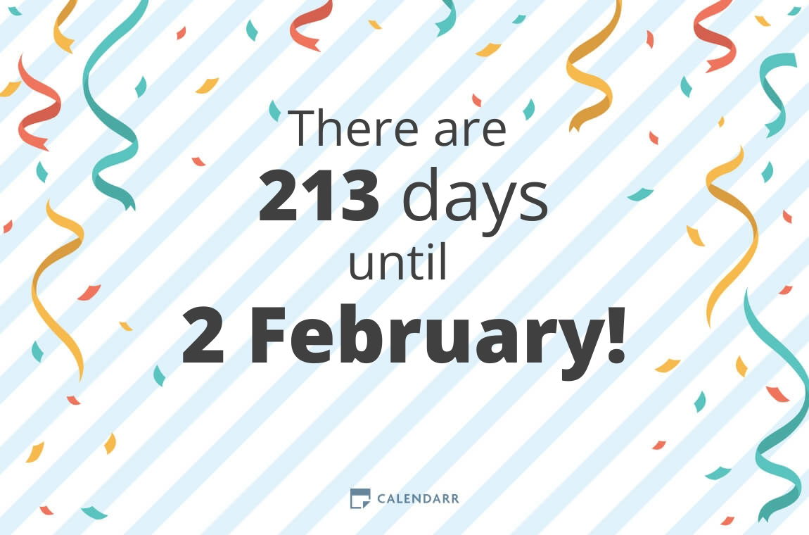 How Many Days Until 2 February Calendarr