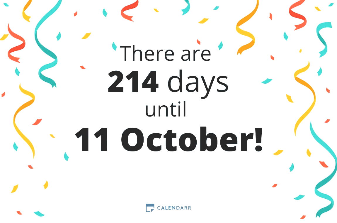 How many days until 11 October - Calendarr