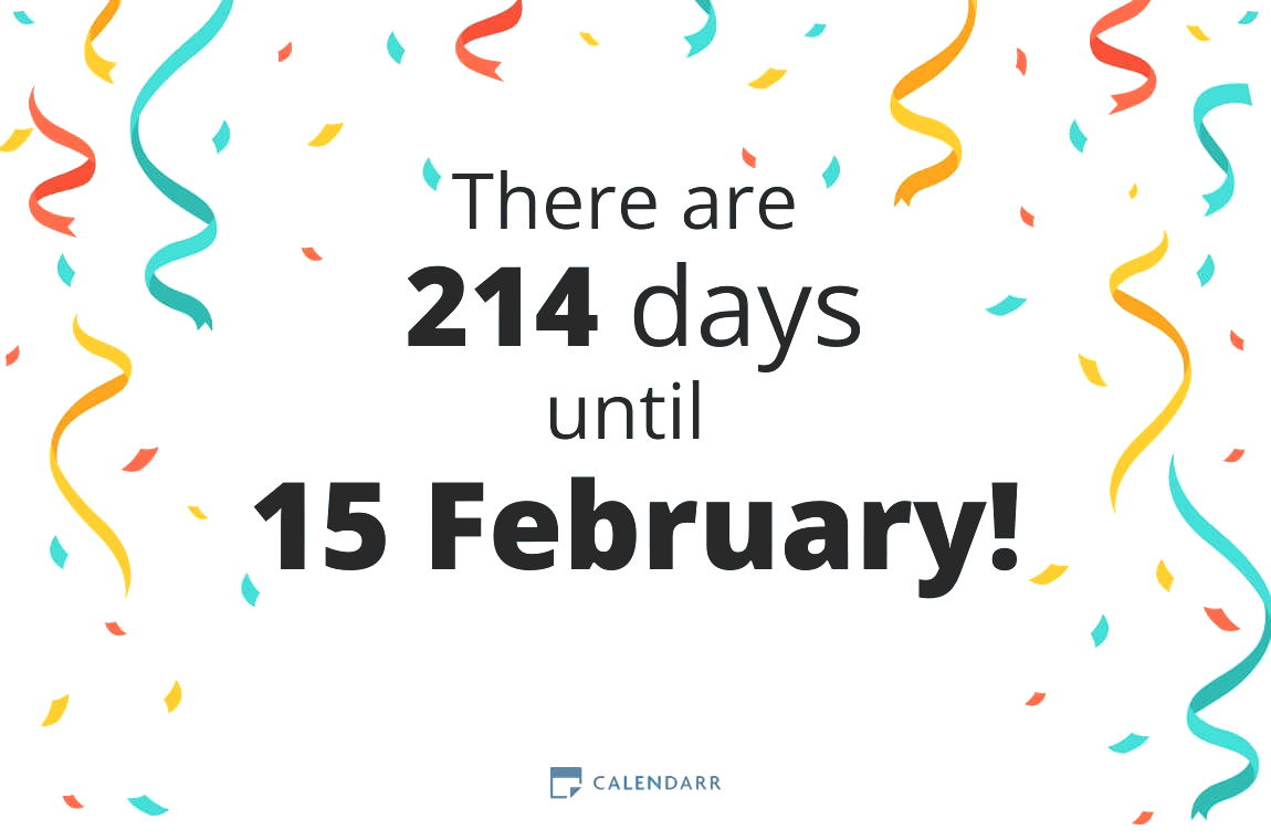 How many days until 15 February - Calendarr