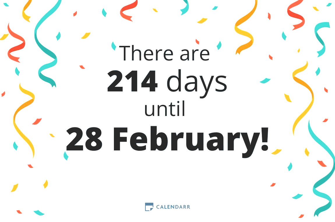 How many days until 28 February - Calendarr
