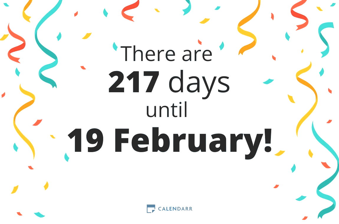 How many days until 19 February - Calendarr