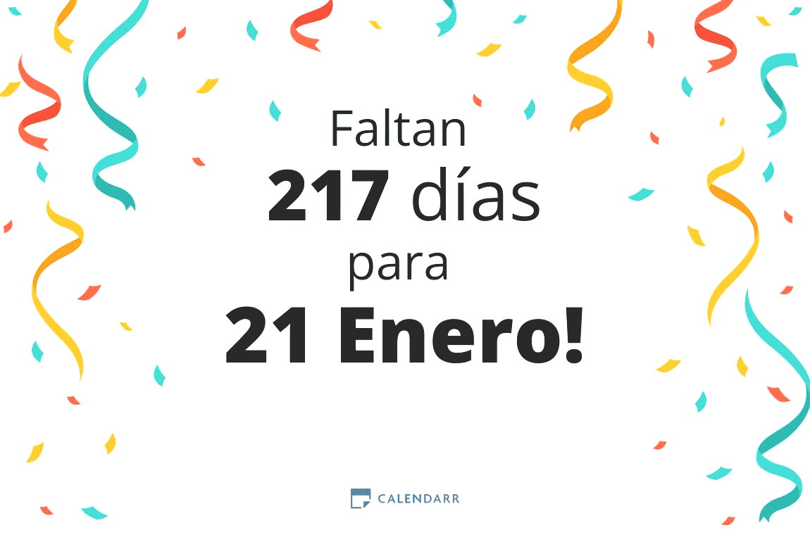 Descubre cuántos días faltan para 21 Enero - Calendarr