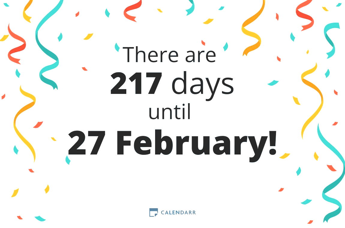 How many days until 27 February - Calendarr