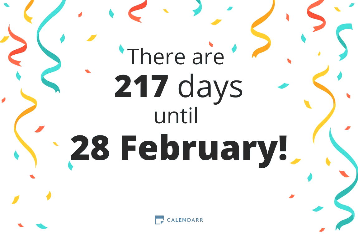 How many days until 28 February - Calendarr