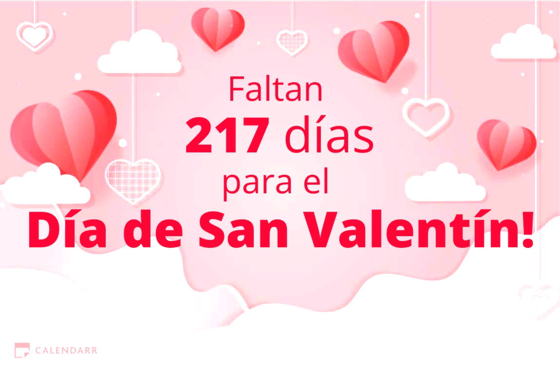 Descubre cuántos días faltan para el Día de San Valentín - Calendarr