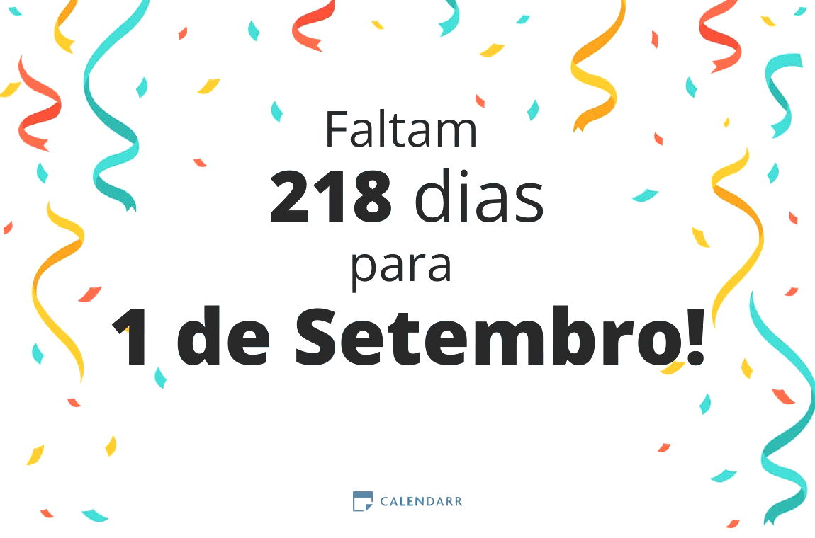 Descobre quantos dias faltam para 1 de Setembro - Calendarr