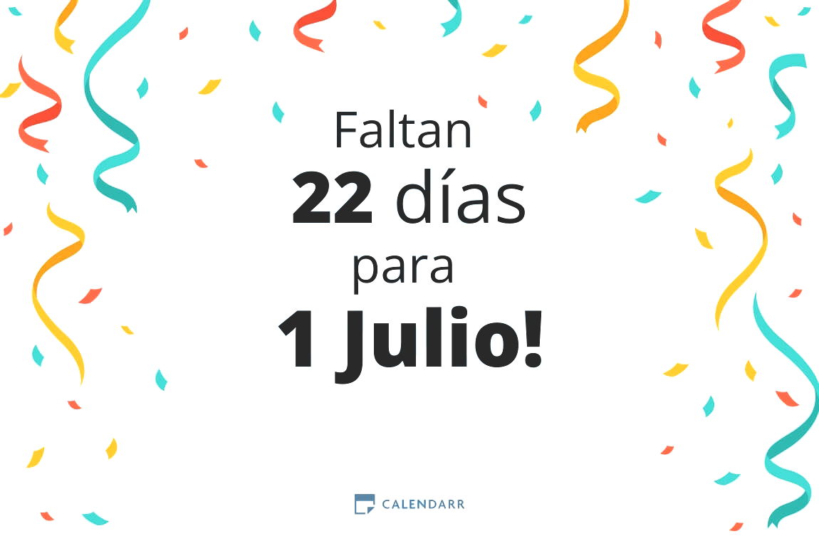 Descubre cuántos días faltan para 1 Julio - Calendarr