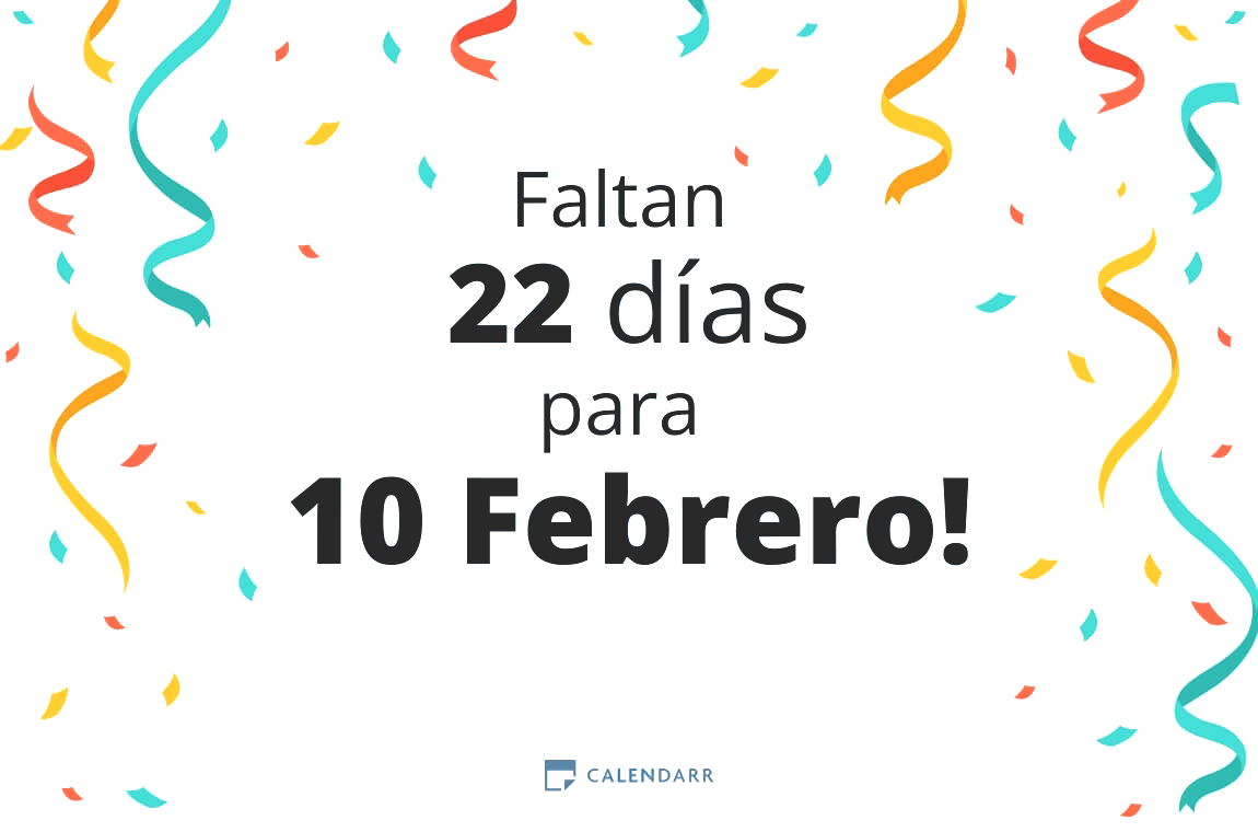 Descubre cuántos días faltan para 10 Febrero - Calendarr