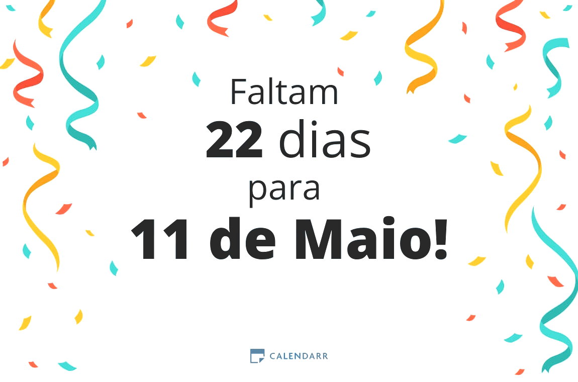 Descobre quantos dias faltam para 11 de Maio - Calendarr
