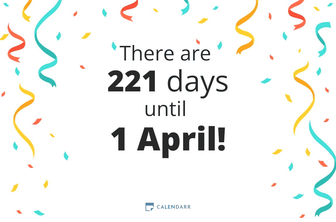 How many days until 1 April - Calendarr