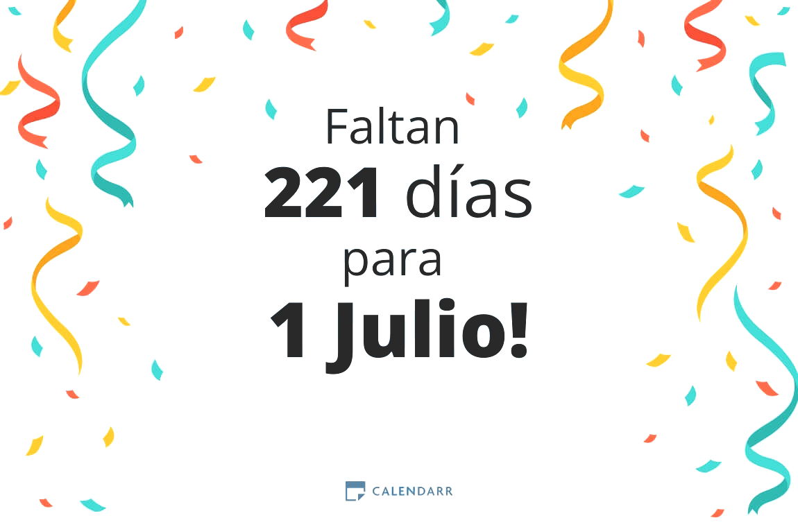 Descubre cuántos días faltan para 1 Julio - Calendarr