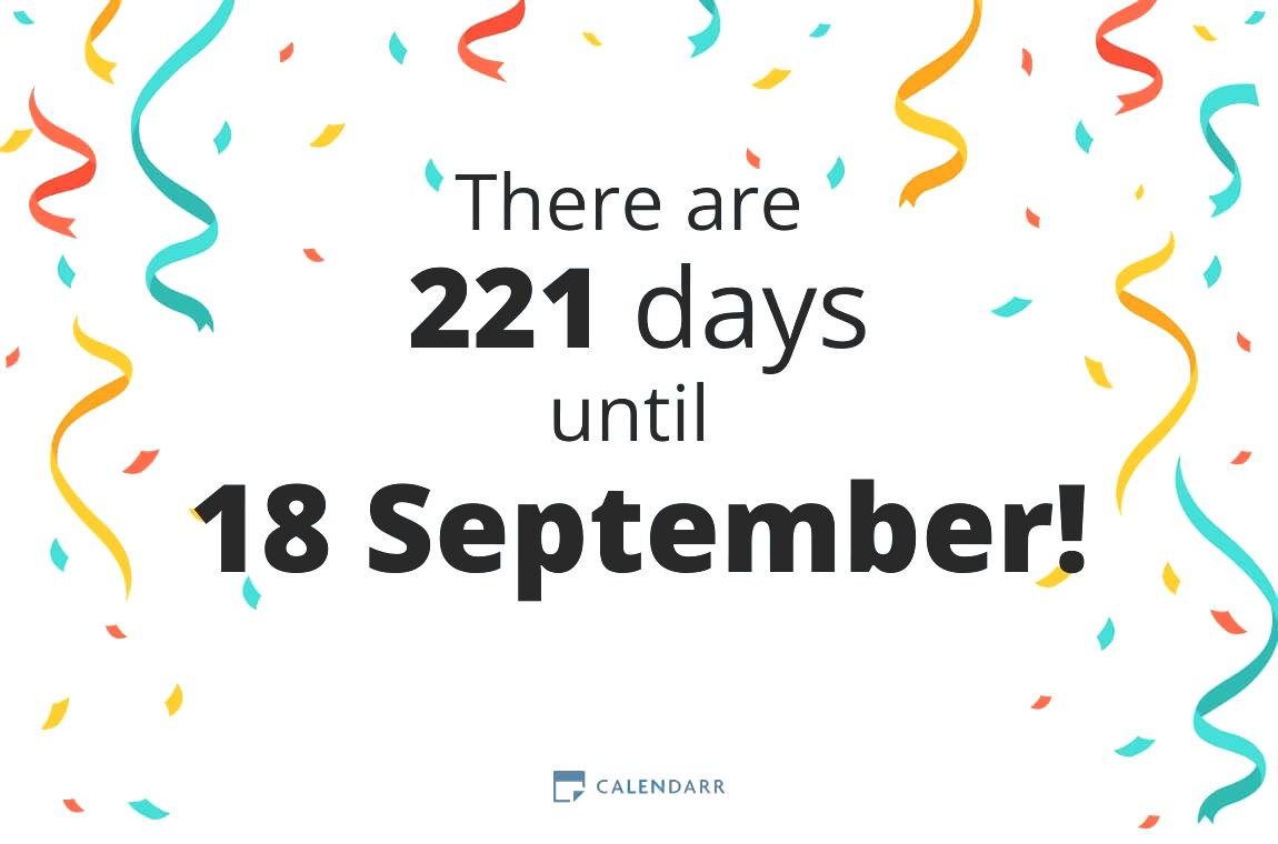 How many days until 18 September - Calendarr