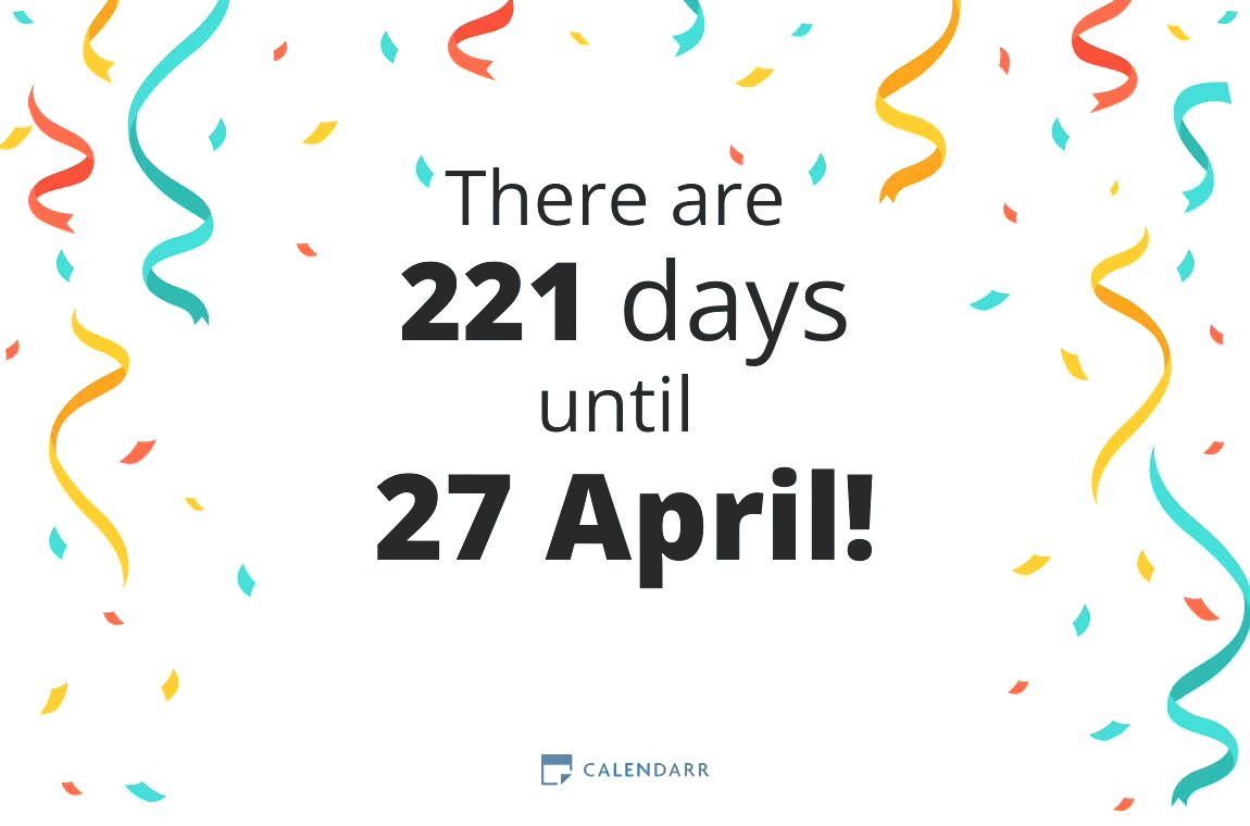 How many days until 27 April - Calendarr
