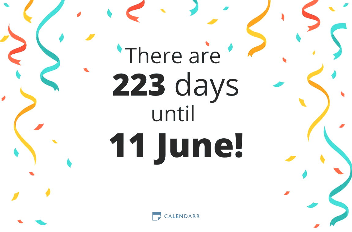 How many days until 11 June - Calendarr