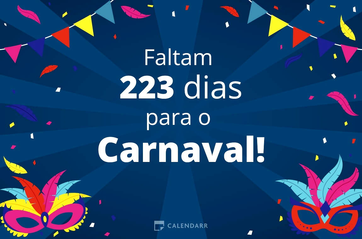 Descubra quantos dias faltam para o Carnaval Calendarr