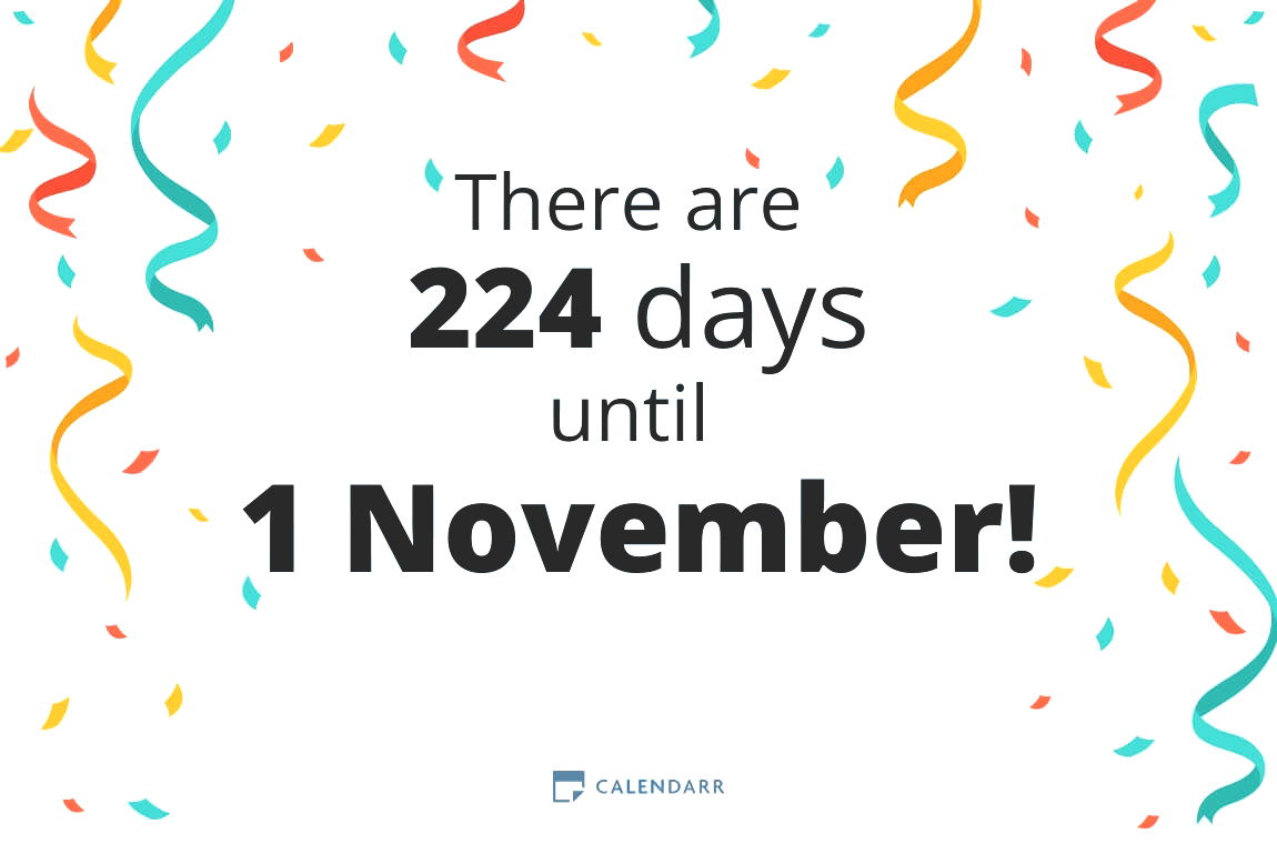 How many days until 1 November - Calendarr