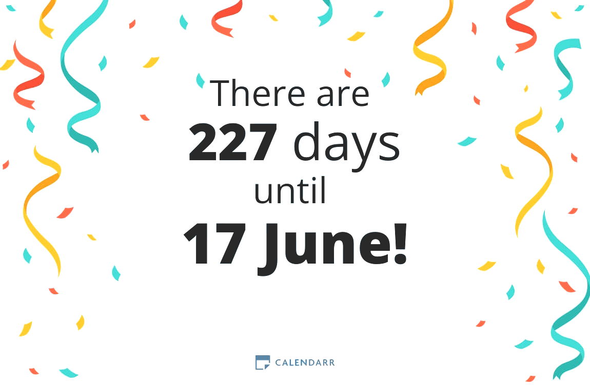 How many days until 17 June - Calendarr