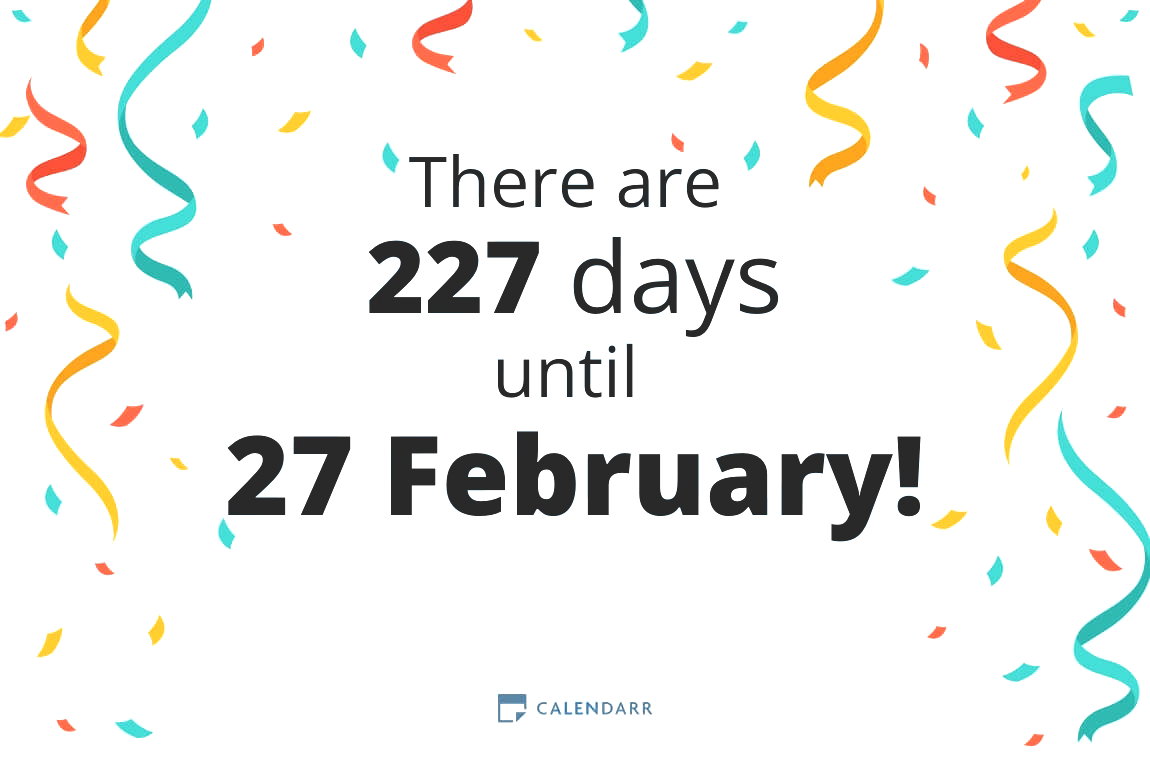 How many days until 27 February - Calendarr