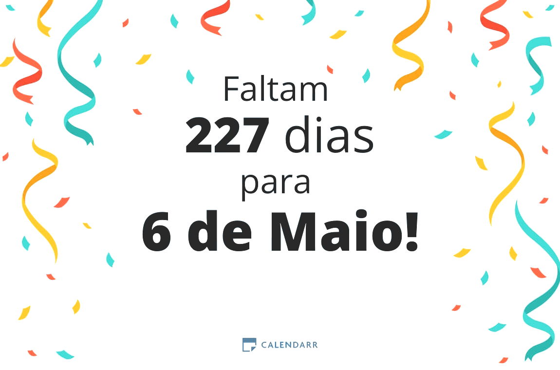 Descubra quantos dias faltam para 6 de Maio - Calendarr