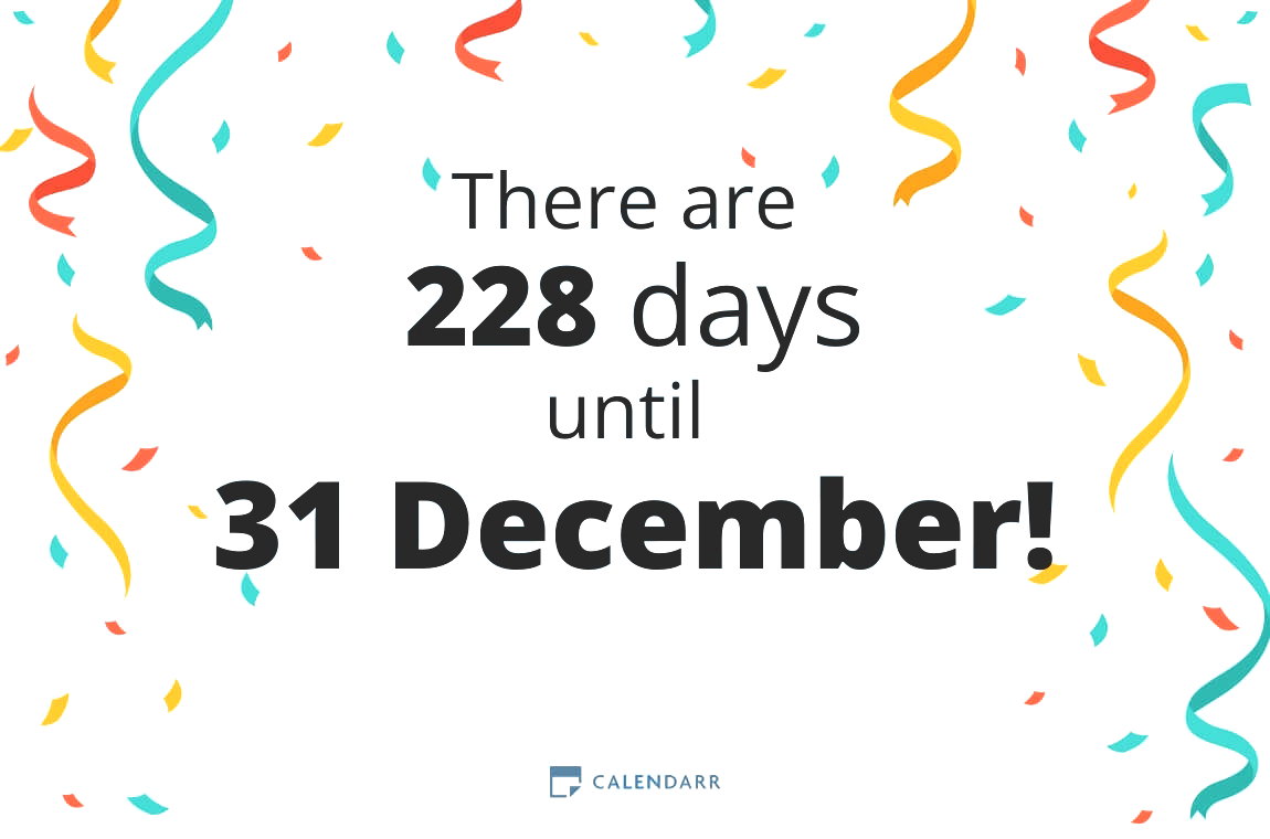 How many days until 31 December - Calendarr