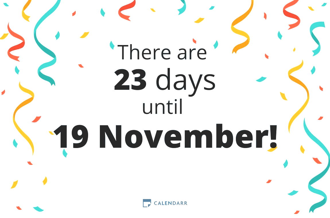 How many days until 19 November - Calendarr