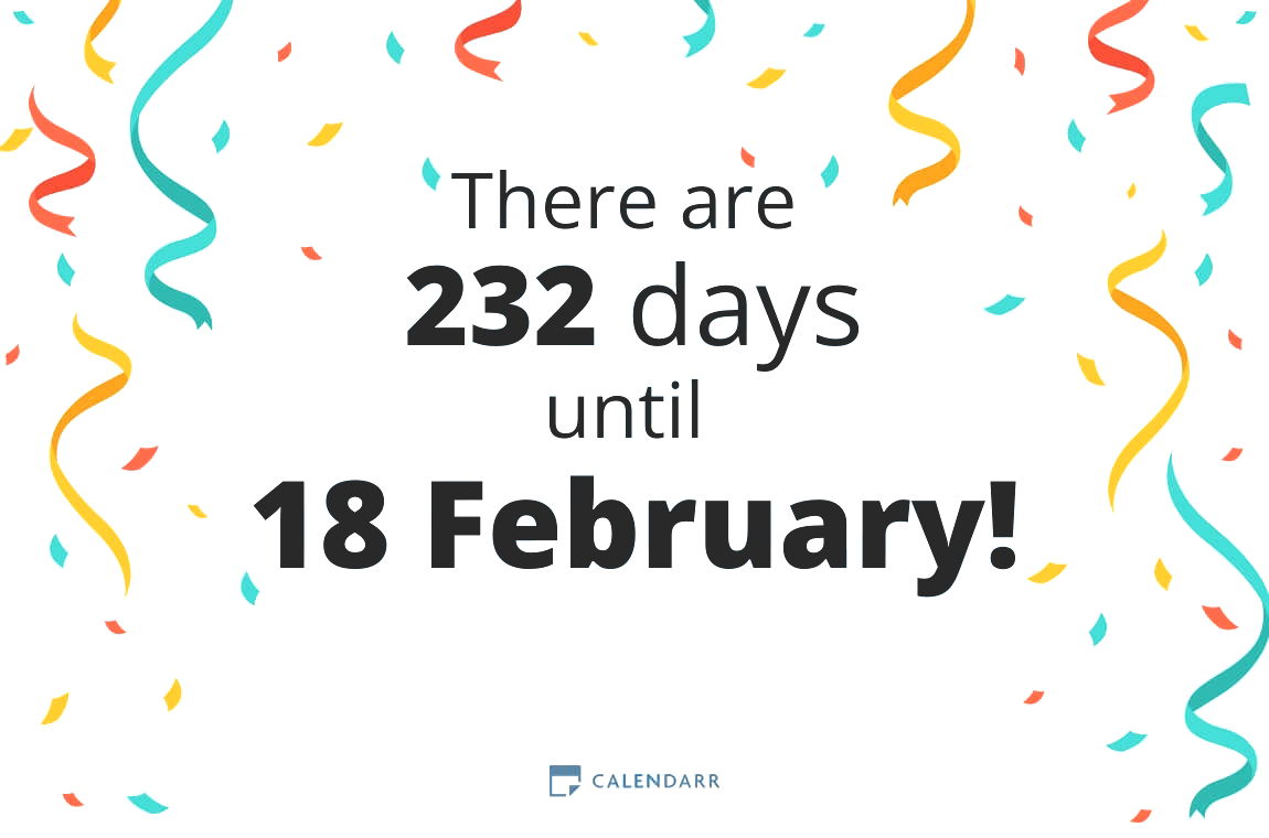 How many days until 18 February - Calendarr
