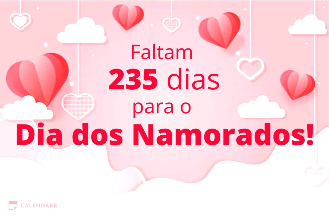 Descobre quantos dias faltam para o Dia dos Namorados - Calendarr