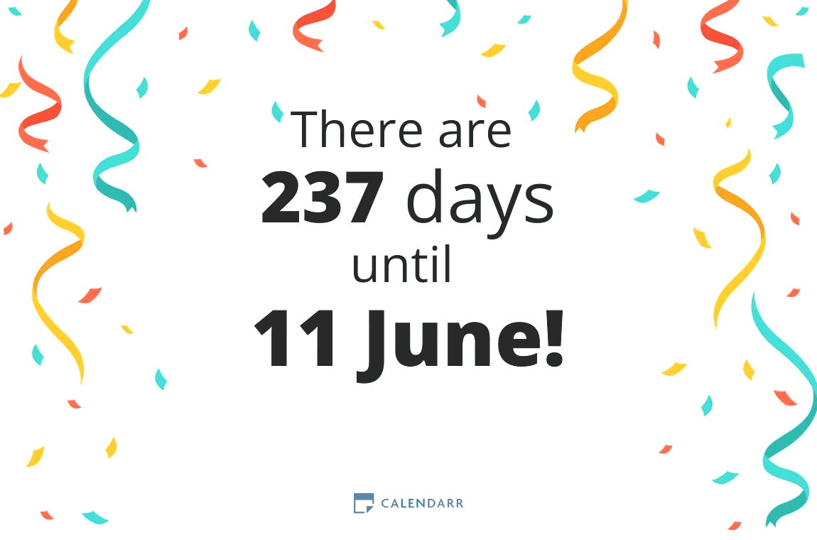 How many days until 11 June - Calendarr