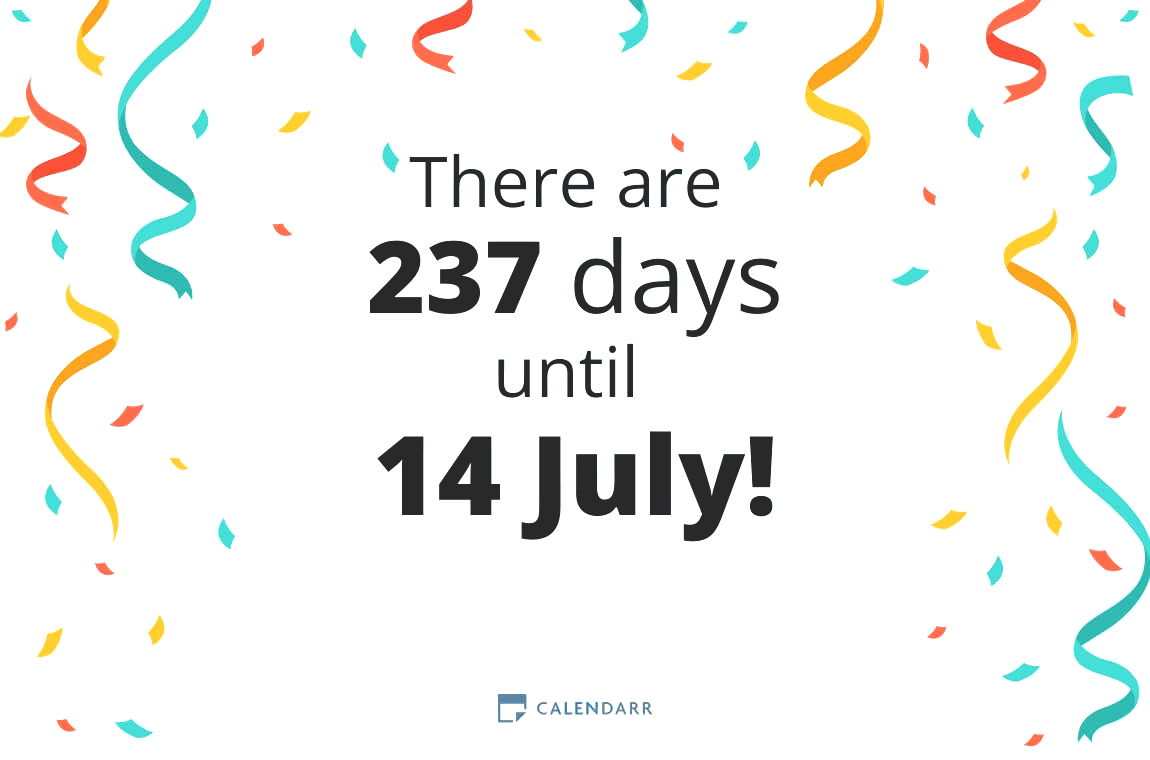 How many days until 14 July - Calendarr