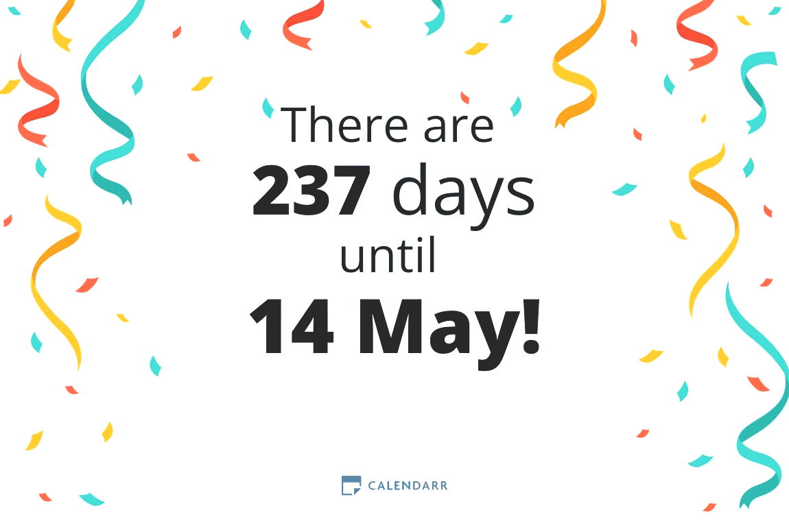 How many days until 14 May - Calendarr