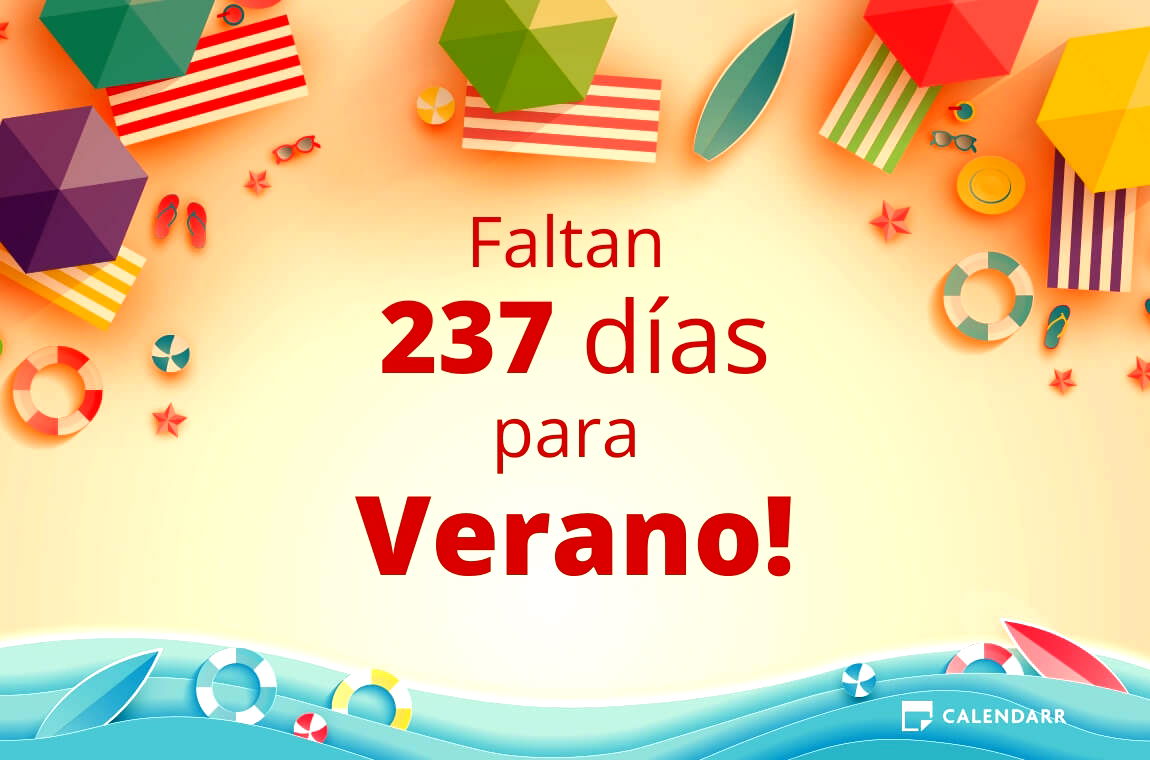 Descubre cuántos días faltan para Verano - Calendarr
