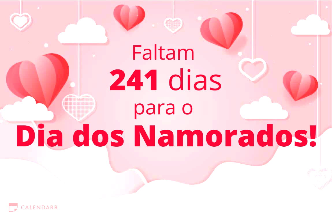 Descobre quantos dias faltam para o Dia dos Namorados - Calendarr