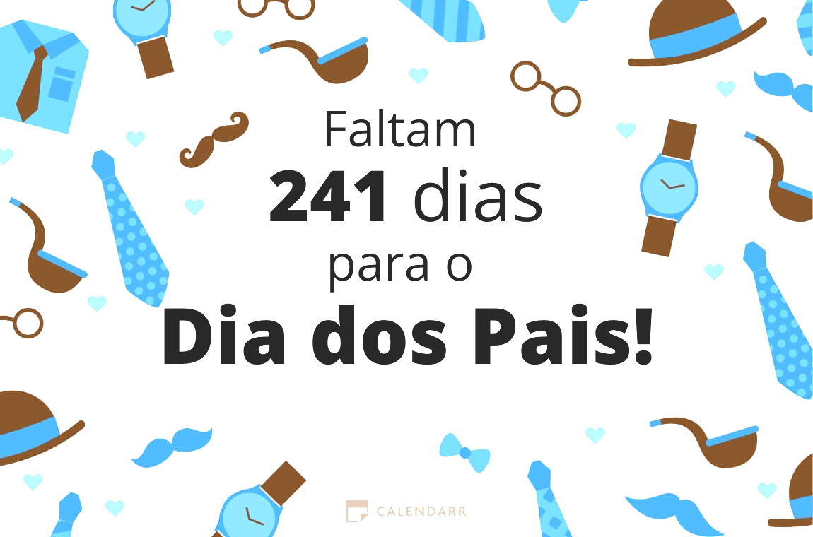 Descubra quantos dias faltam para  o Dia dos Pais - Calendarr