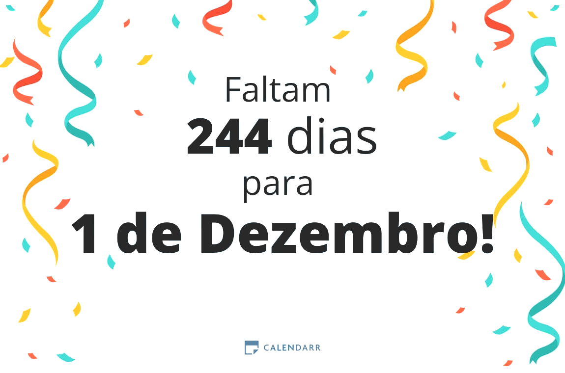 Descobre quantos dias faltam para 1 de Dezembro - Calendarr