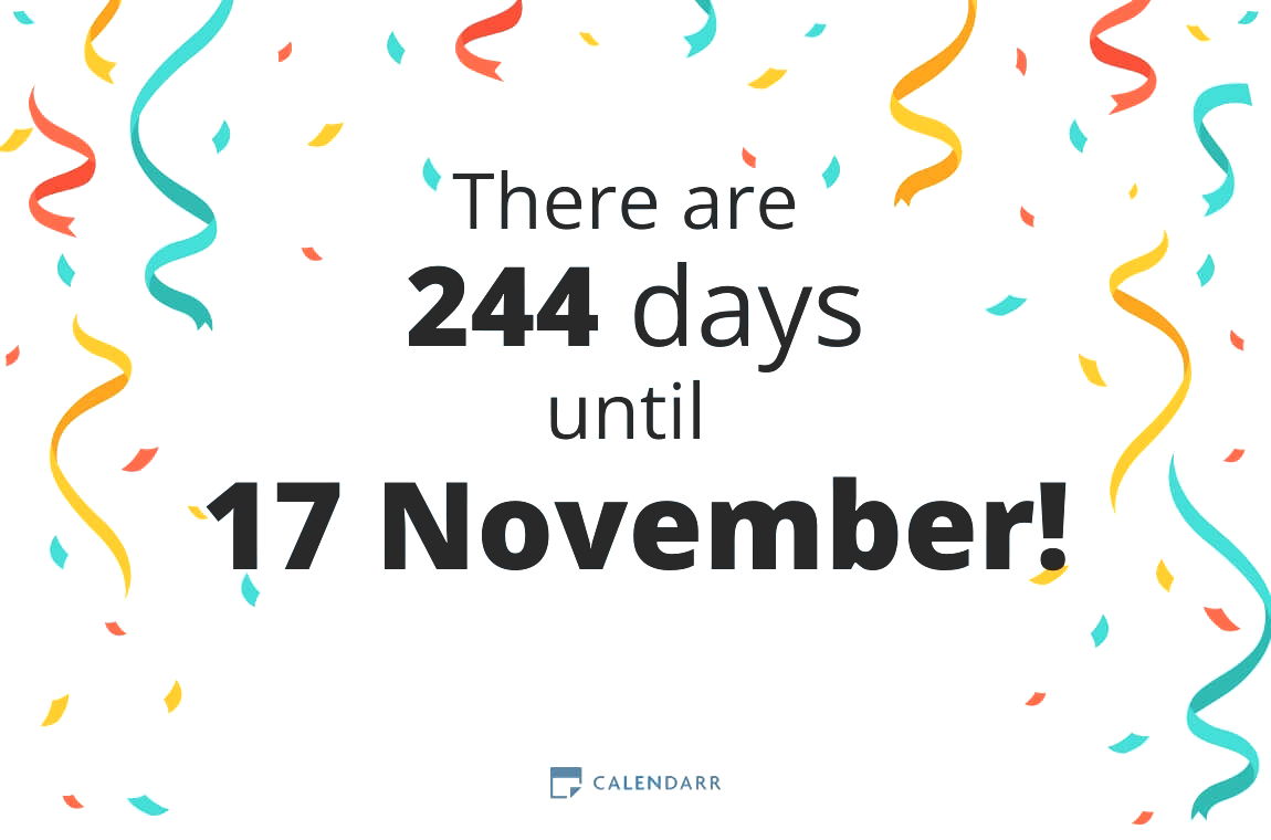 How many days until 17 November - Calendarr