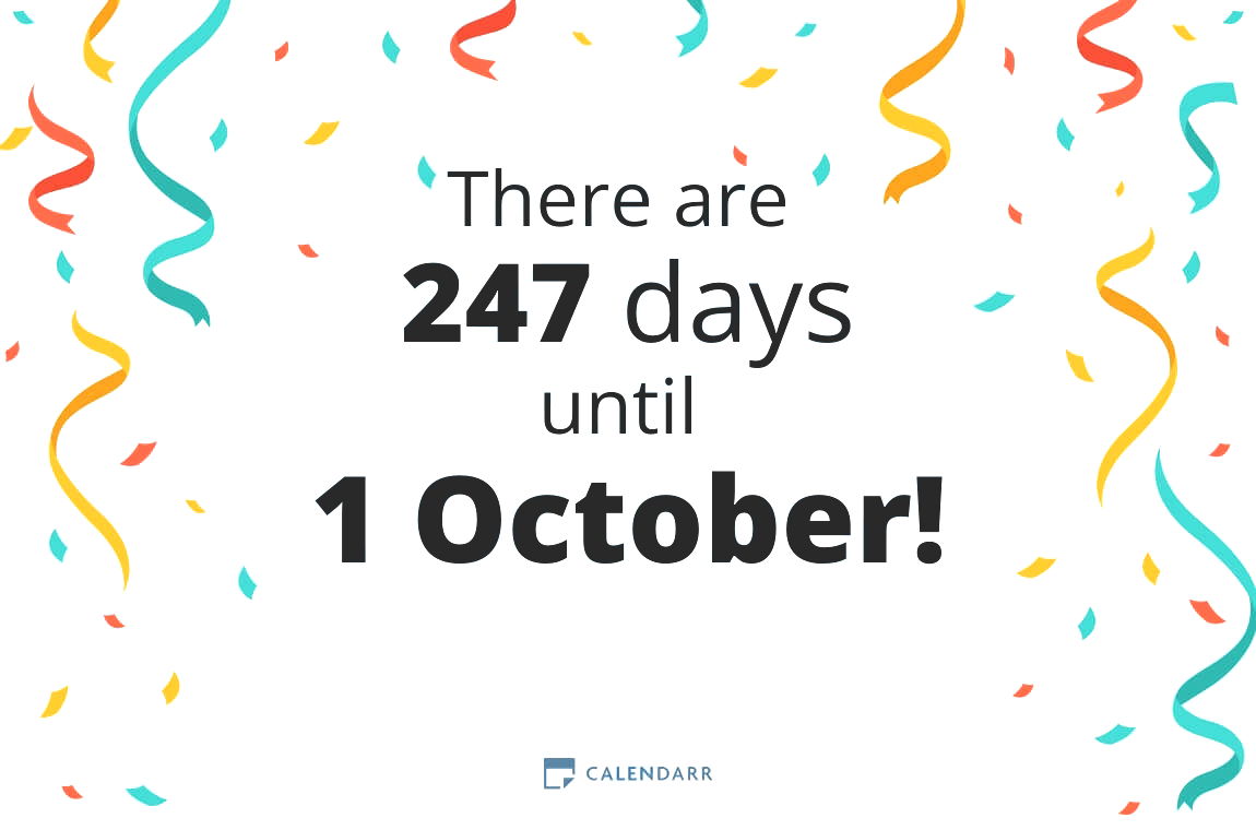 How many days until 1 October - Calendarr