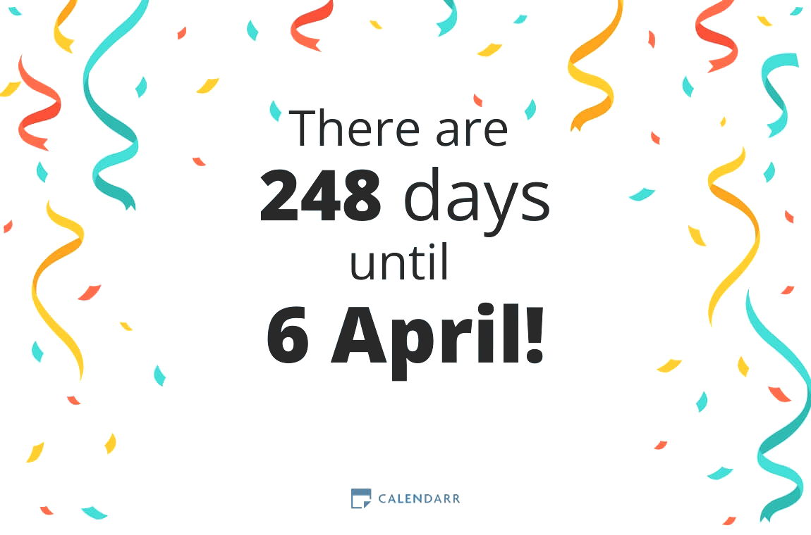 How many days until 6 April - Calendarr